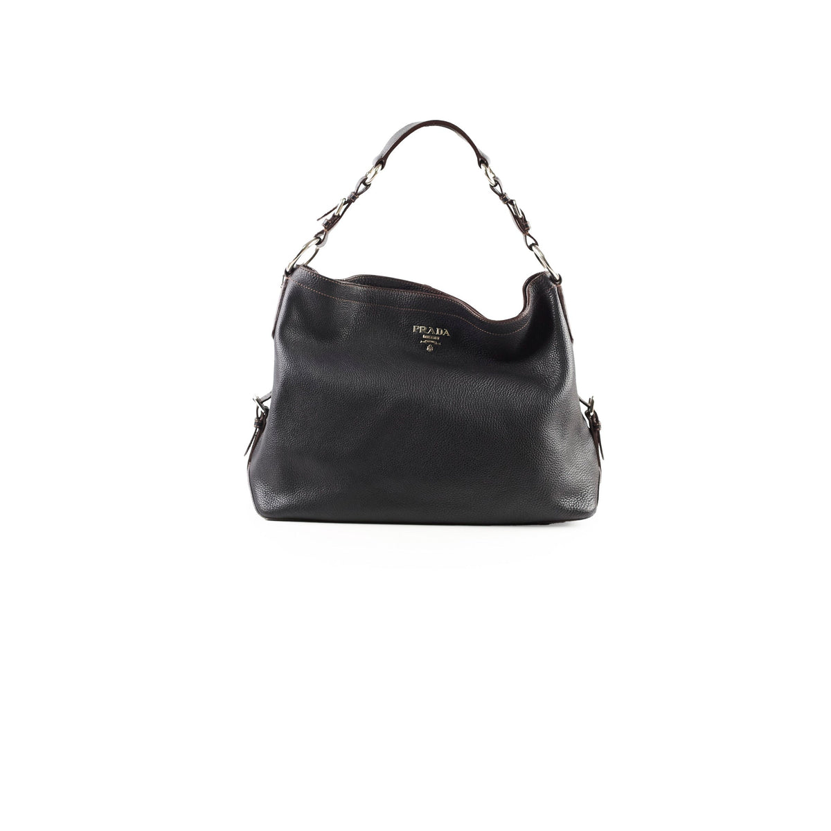 Prada Vitello Daino Hobo Bag Black - photo 1
