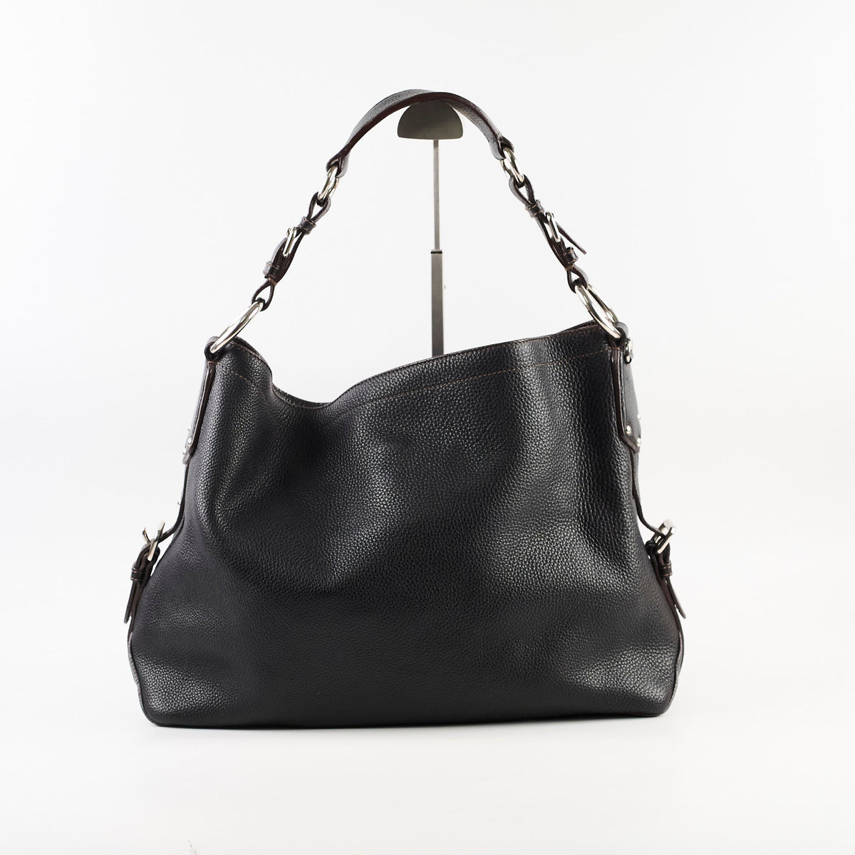 Prada Vitello Daino Hobo Bag Black - photo 3