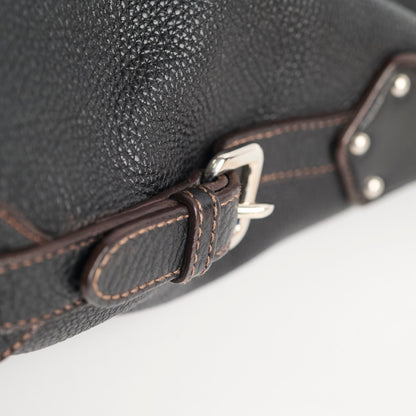 Prada Vitello Daino Hobo Bag Black - photo 8