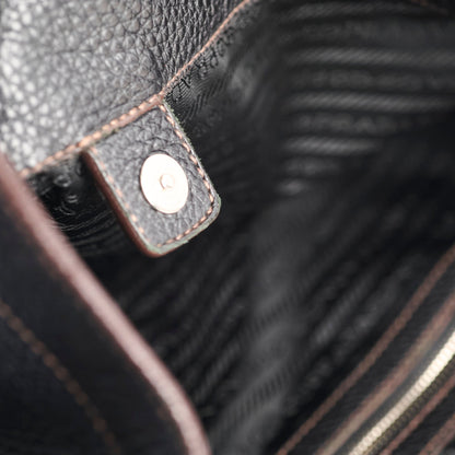 Prada Vitello Daino Hobo Bag Black - photo 12