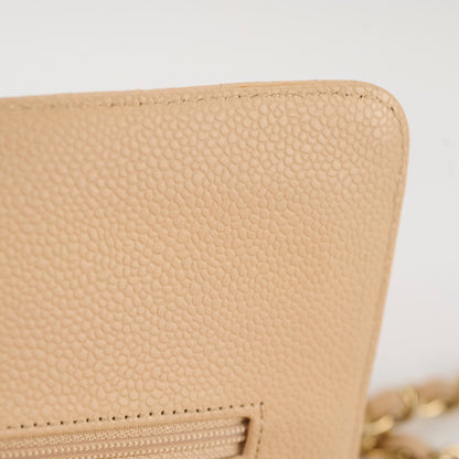 Chanel Medium/Large Caviar Double Classic Flap Beige - photo 8