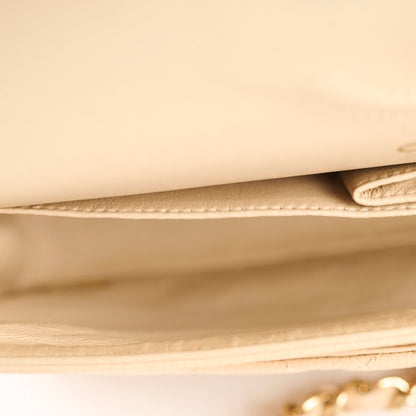 Chanel Medium/Large Caviar Double Classic Flap Beige - photo 12