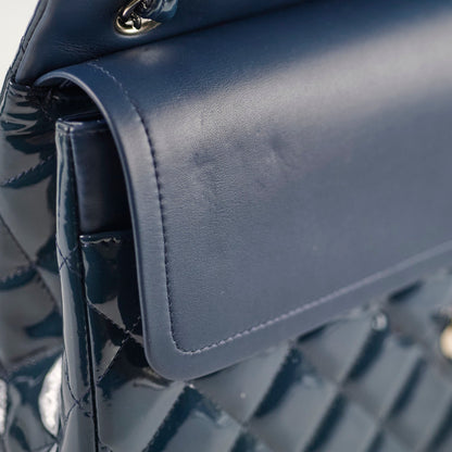Chanel Jumbo Classic Double Flap Patent Dark Blue - photo 8