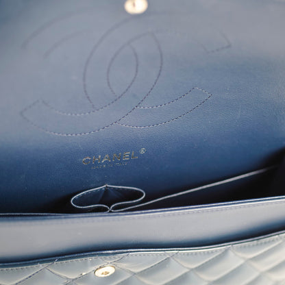 Chanel Jumbo Classic Double Flap Patent Dark Blue - photo 13