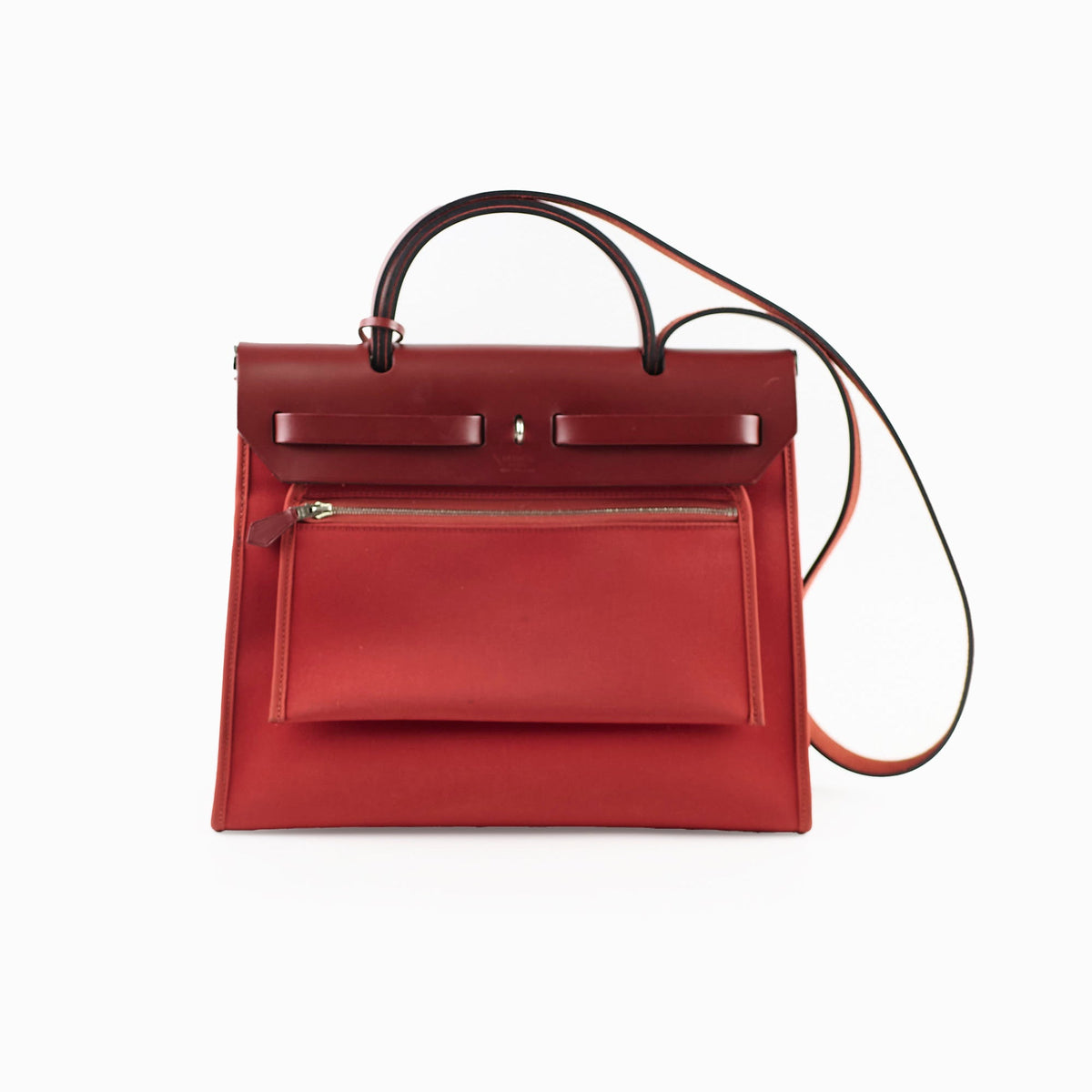 Hermes Herbag Zip 31 Rouge H - T Stamp - photo 2