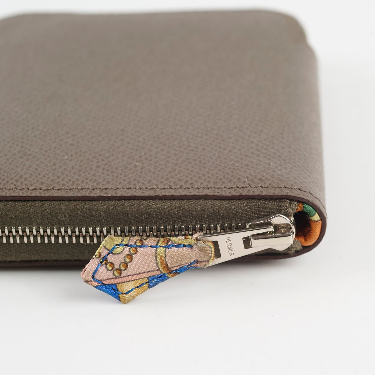 Hermes Silk'In Compact Wallet Etain - photo 9