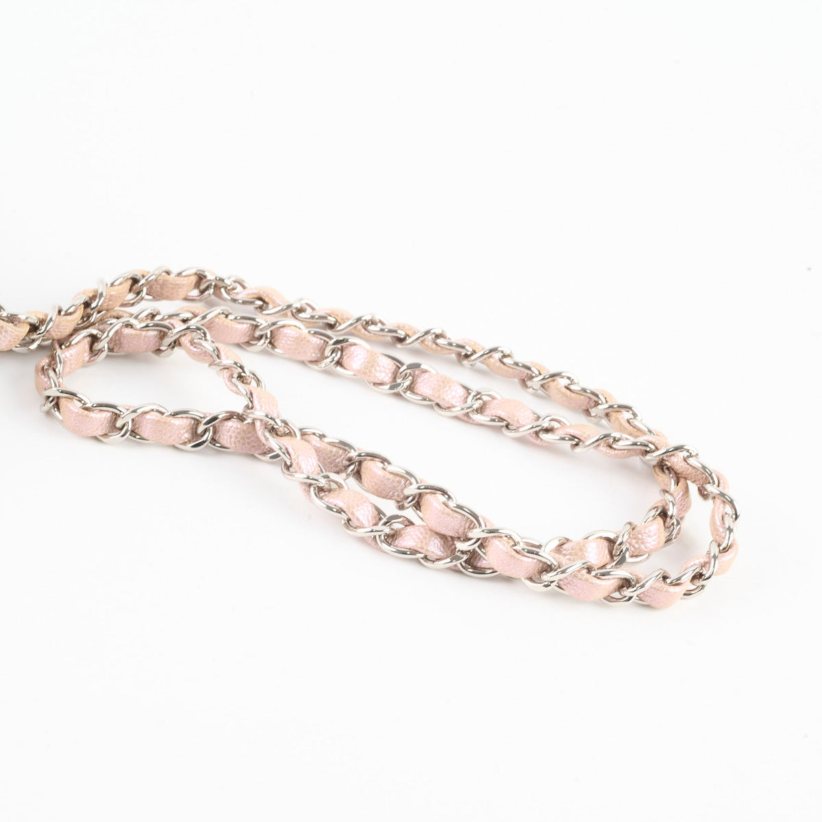 Chanel Mini Rectangular Chevron Caviar Rose Gold Iridescent - photo 14