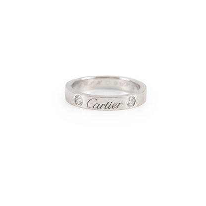 Cartier C De Cartier Wedding Bank, 3mm Width, 2 Diamonds - photo 1
