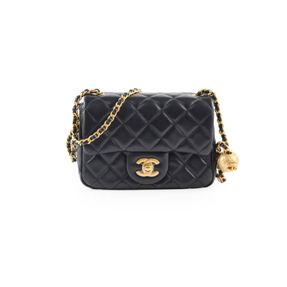 Chanel Pearl Crush Square Mini Black Lambskin GHW - photo 1