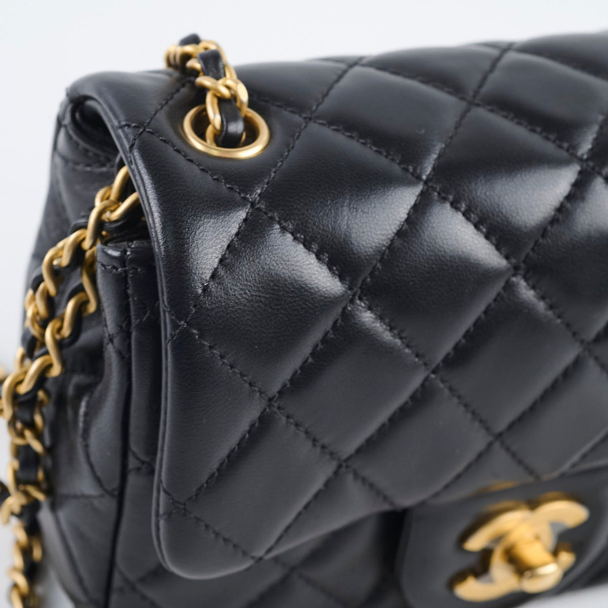 Chanel Pearl Crush Square Mini Black Lambskin GHW - photo 7