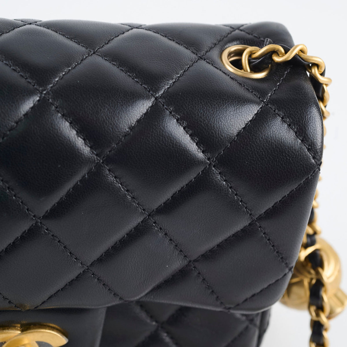 Chanel Pearl Crush Square Mini Black Lambskin GHW - photo 8
