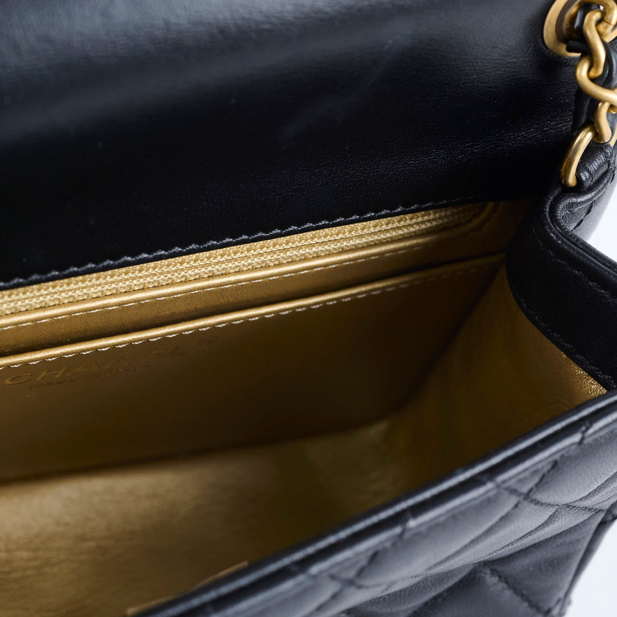 Chanel Pearl Crush Square Mini Black Lambskin GHW - photo 12