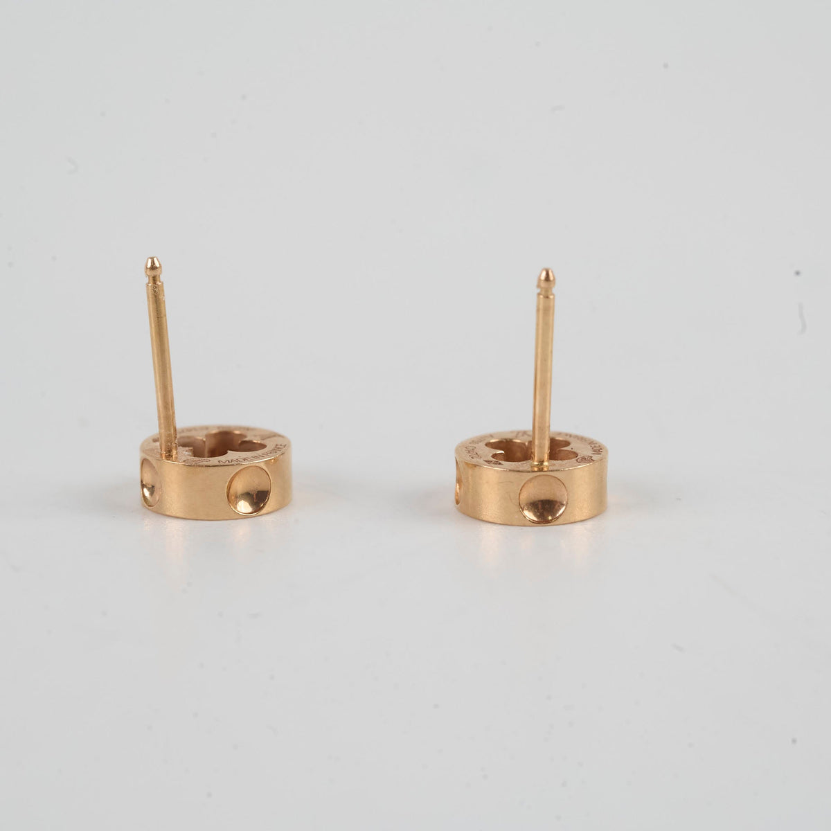 Louis Vuitton Fleur Stud Earrings Pink Gold - photo 3