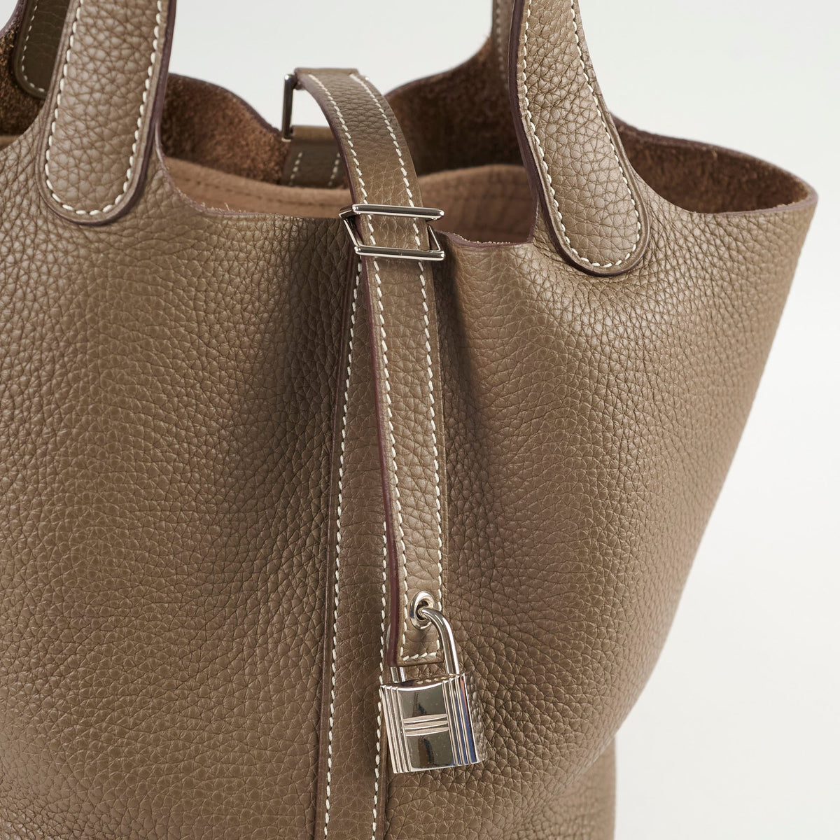 Hermes Picotin 18 Etoupe SHW A Stamp - photo 5