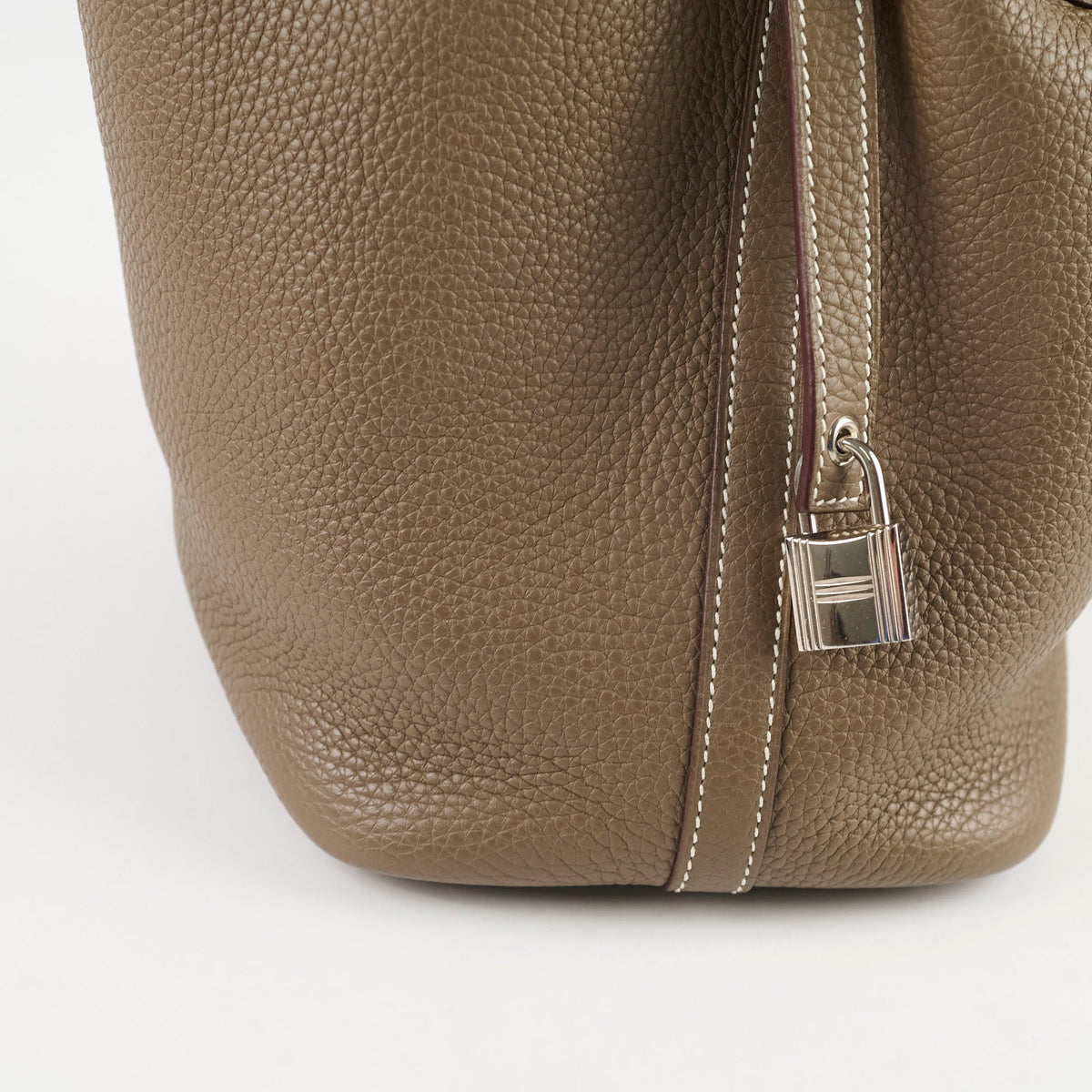 Hermes Picotin 18 Etoupe SHW A Stamp - photo 6