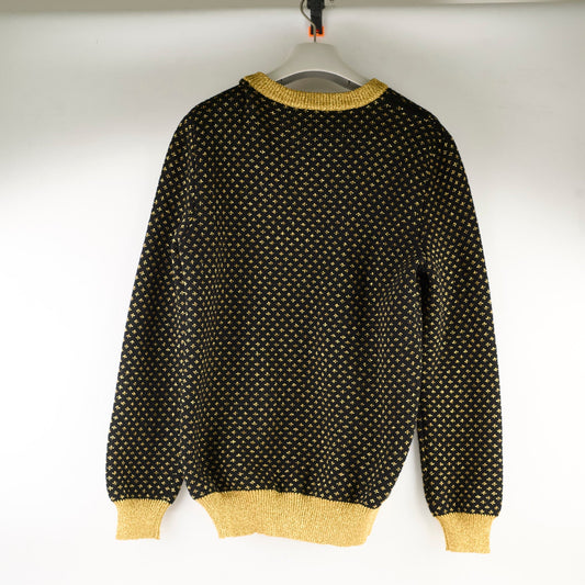 Gucci 'Guccy' Knit Wool Sweater Black/Gold Size M - photo 2