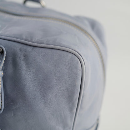 Prada Nappa Antique Bowling Bag Light Blue - photo 6