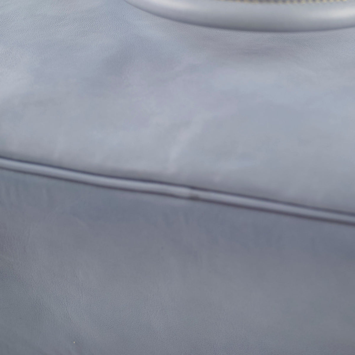 Prada Nappa Antique Bowling Bag Light Blue - photo 18