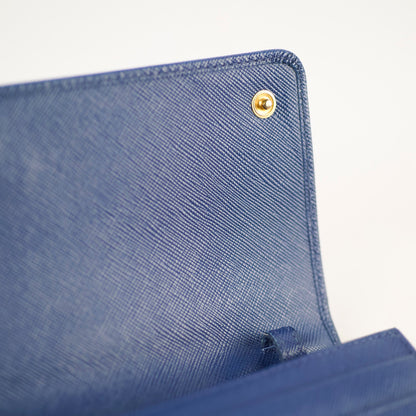 Prada Woc Saffiano Wallet Blue - photo 5