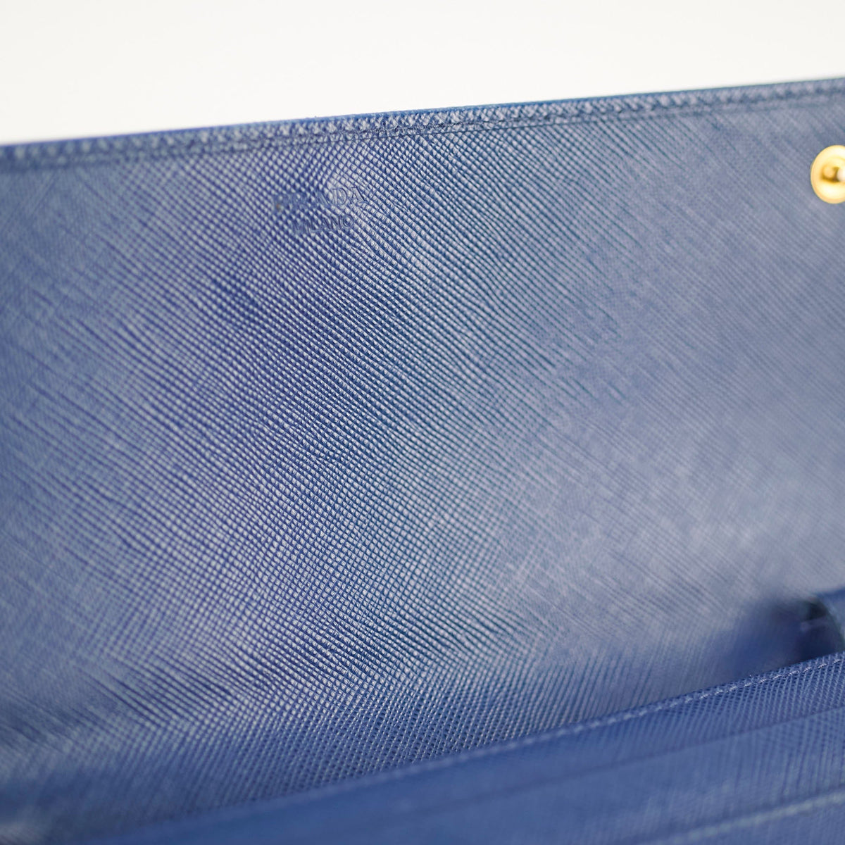 Prada Woc Saffiano Wallet Blue - photo 6