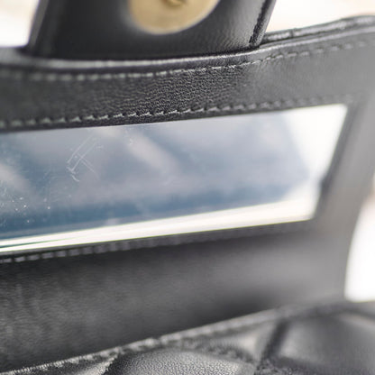 Chanel CC Top Handle Clutch With Chain Black GHW - photo 5