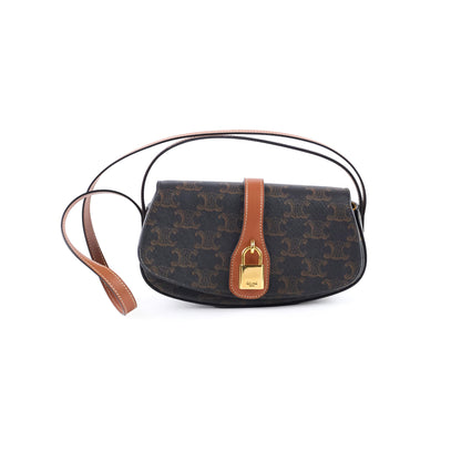 Celine Clutch on Strap Tabou Triomphe Bag Brown - photo 1