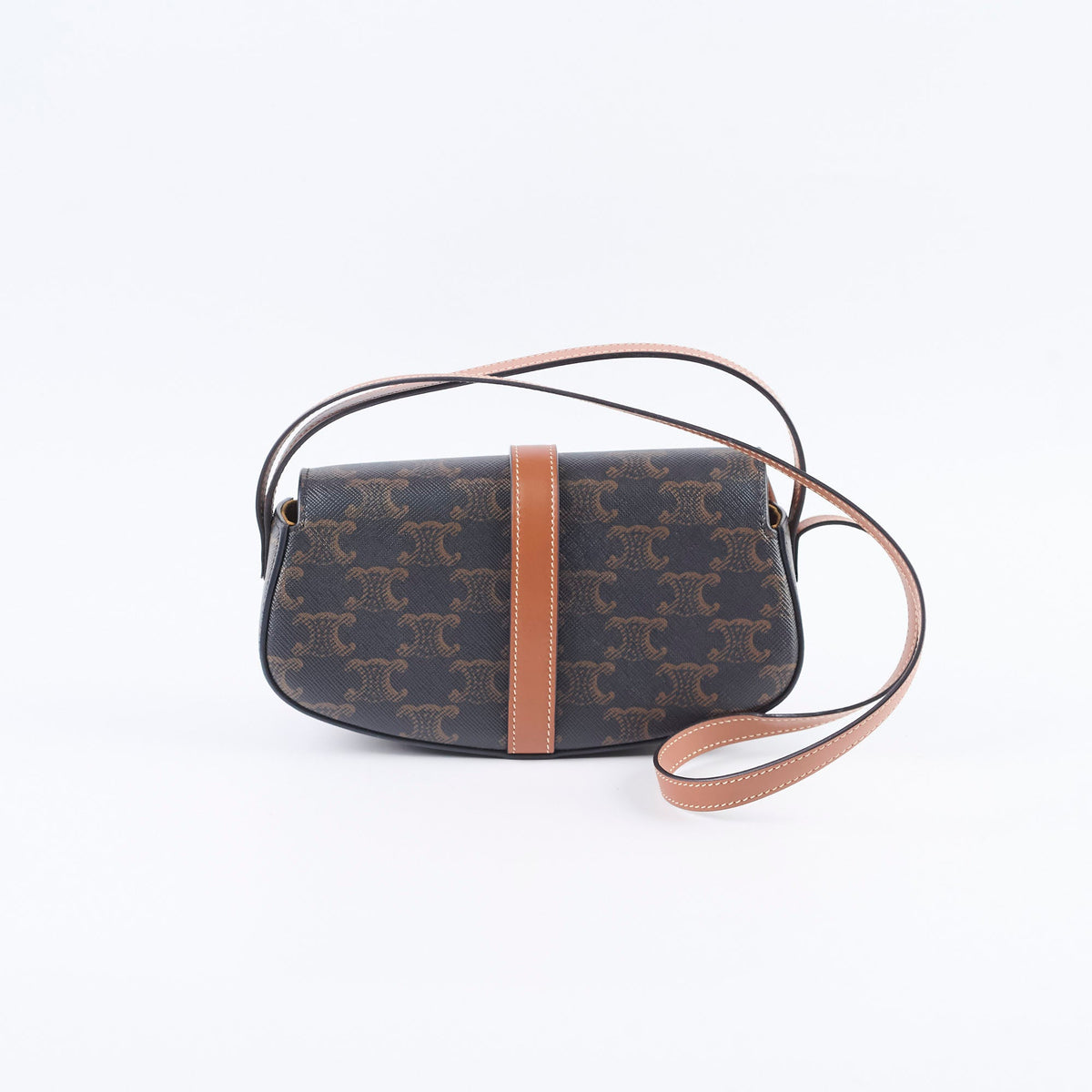 Celine Clutch on Strap Tabou Triomphe Bag Brown - photo 2