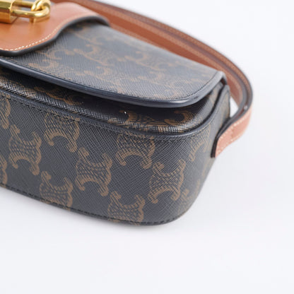 Celine Clutch on Strap Tabou Triomphe Bag Brown - photo 10