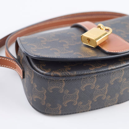 Celine Clutch on Strap Tabou Triomphe Bag Brown - photo 9