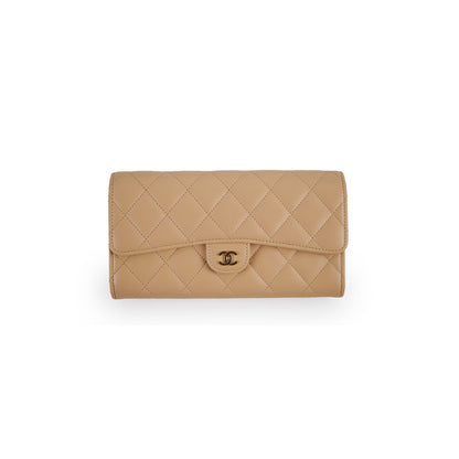 Chanel Beige Long Wallet Beige - photo 1