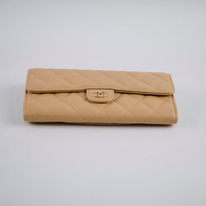 Chanel Beige Long Wallet Beige - photo 4
