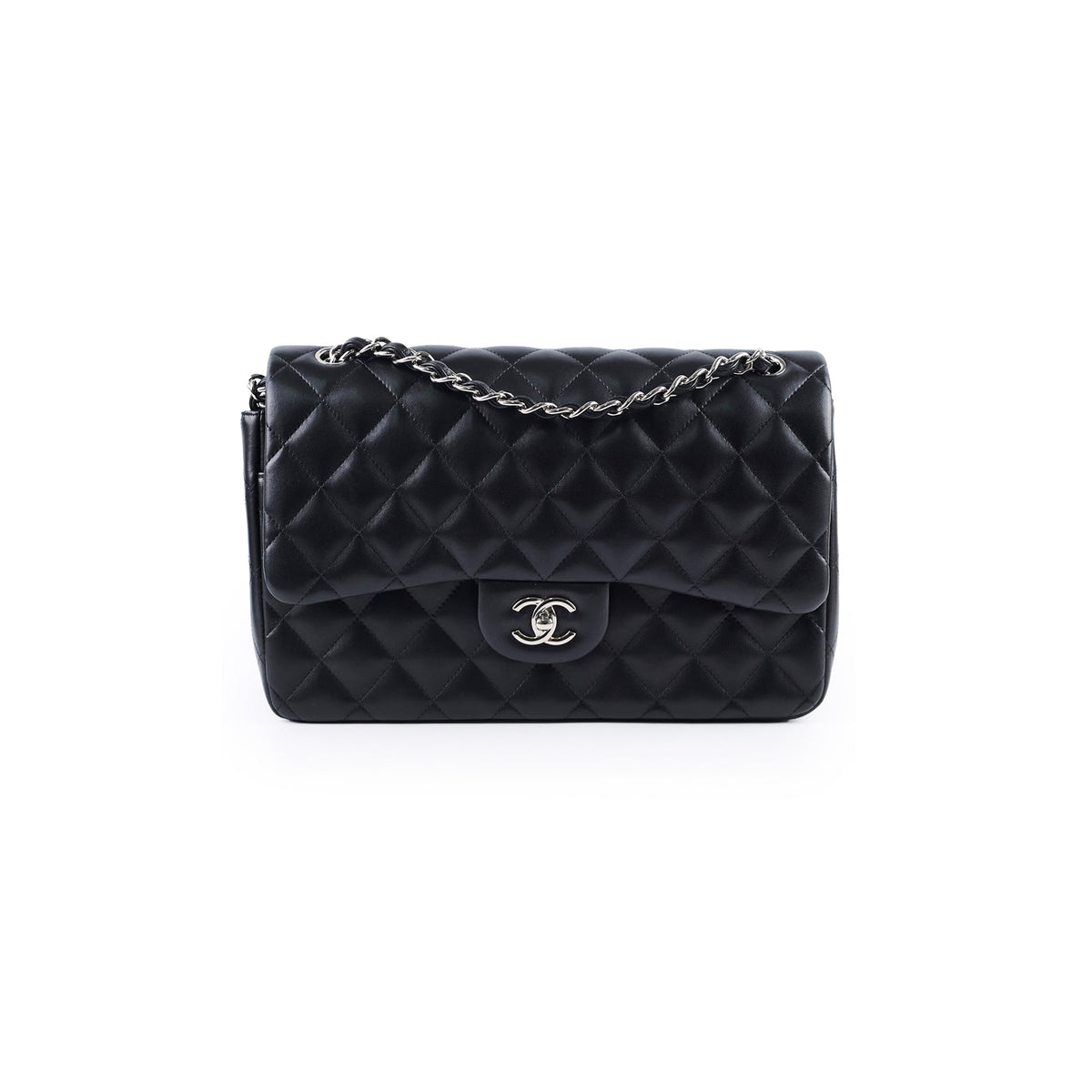 Chanel Lambskin Jumbo Classic Double Flap Black - photo 1