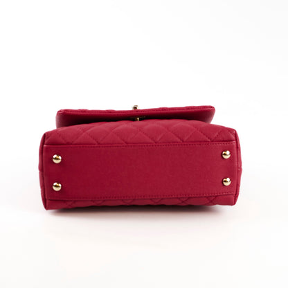 Chanel Coco Handle Small Caviar Raspberry Red/Pink (30 Series) - photo 4