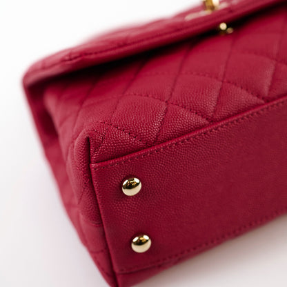 Chanel Coco Handle Small Caviar Raspberry Red/Pink (30 Series) - photo 12