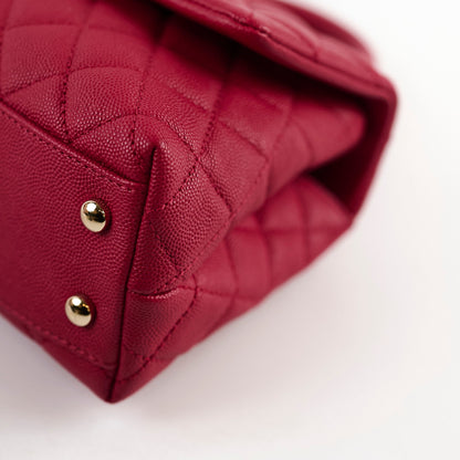 Chanel Coco Handle Small Caviar Raspberry Red/Pink (30 Series) - photo 14