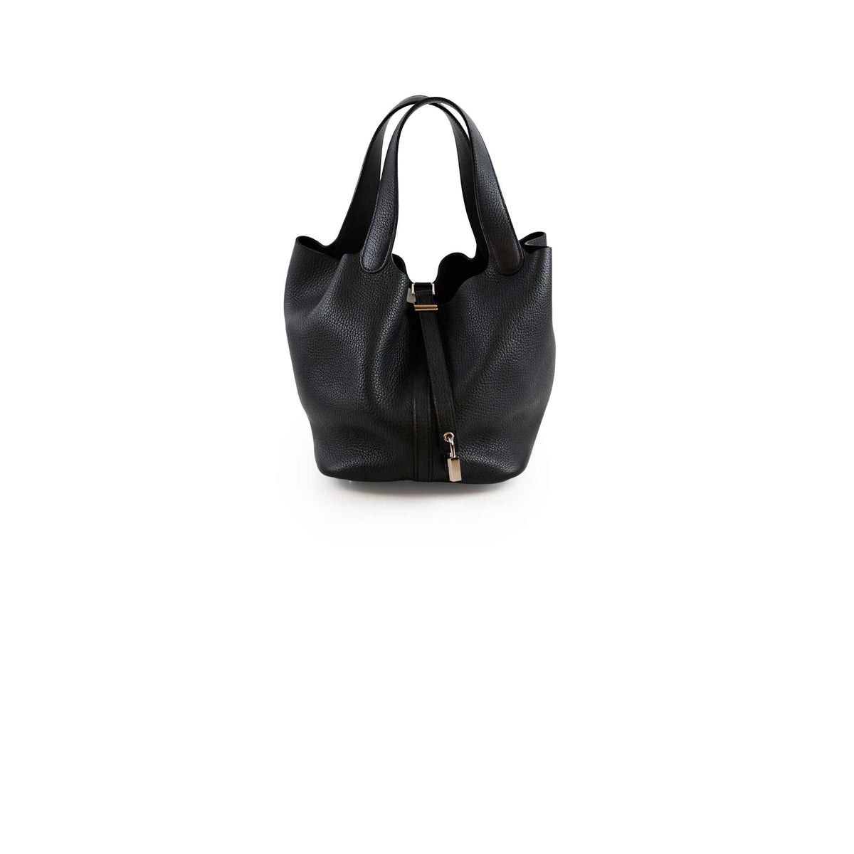 Hermes Picotin 22 Black PHW C Stamp - photo 1