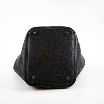 Hermes Picotin 22 Black PHW C Stamp - photo 3