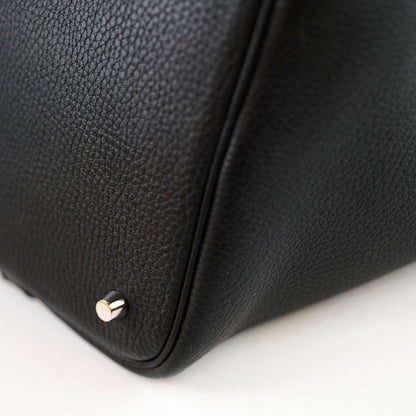 Hermes Picotin 22 Black PHW C Stamp - photo 8