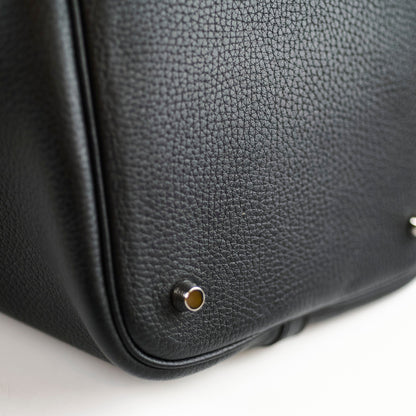 Hermes Picotin 22 Black PHW C Stamp - photo 7