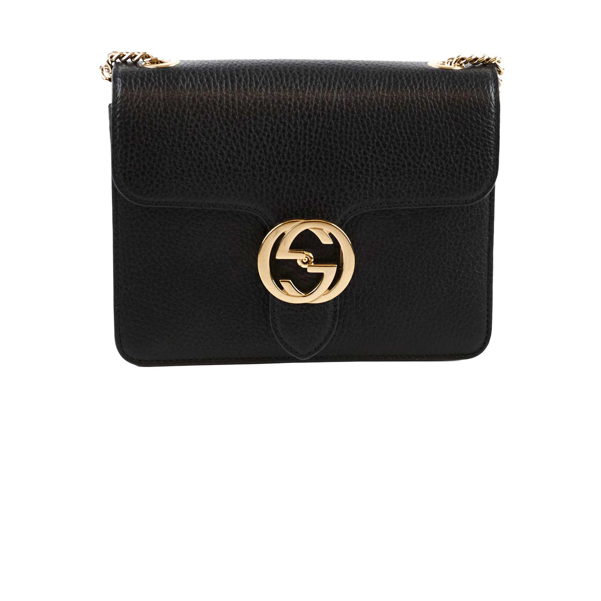 Gucci Dollar Small Interlocking G Calfskin Black - photo 1