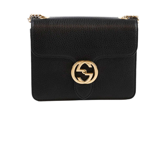 Gucci Dollar Small Interlocking G Calfskin Black - photo 1