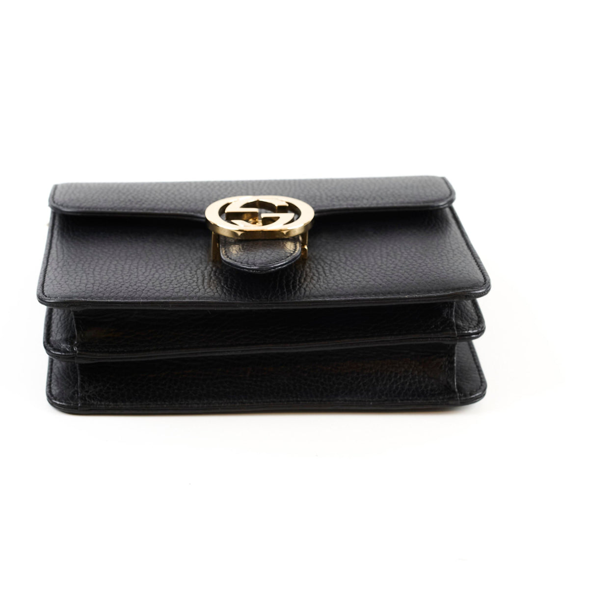 Gucci Dollar Small Interlocking G Calfskin Black - photo 4