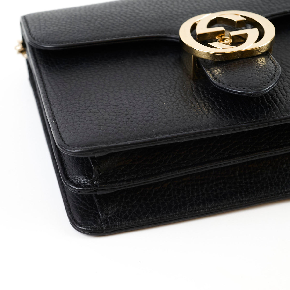 Gucci Dollar Small Interlocking G Calfskin Black - photo 8