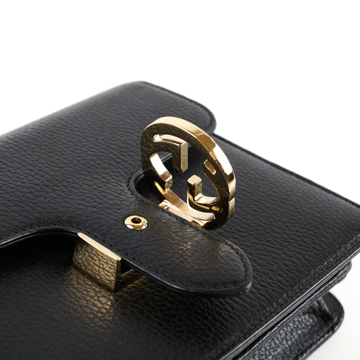Gucci Dollar Small Interlocking G Calfskin Black - photo 12