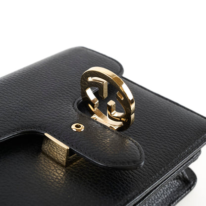 Gucci Dollar Small Interlocking G Calfskin Black - photo 12