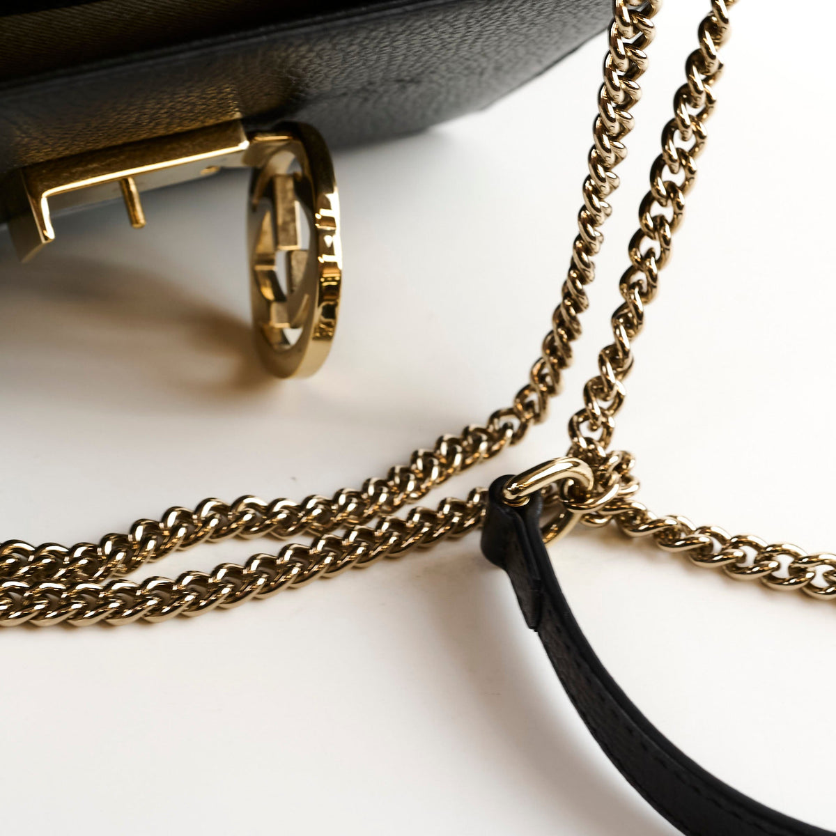 Gucci Dollar Small Interlocking G Calfskin Black - photo 13
