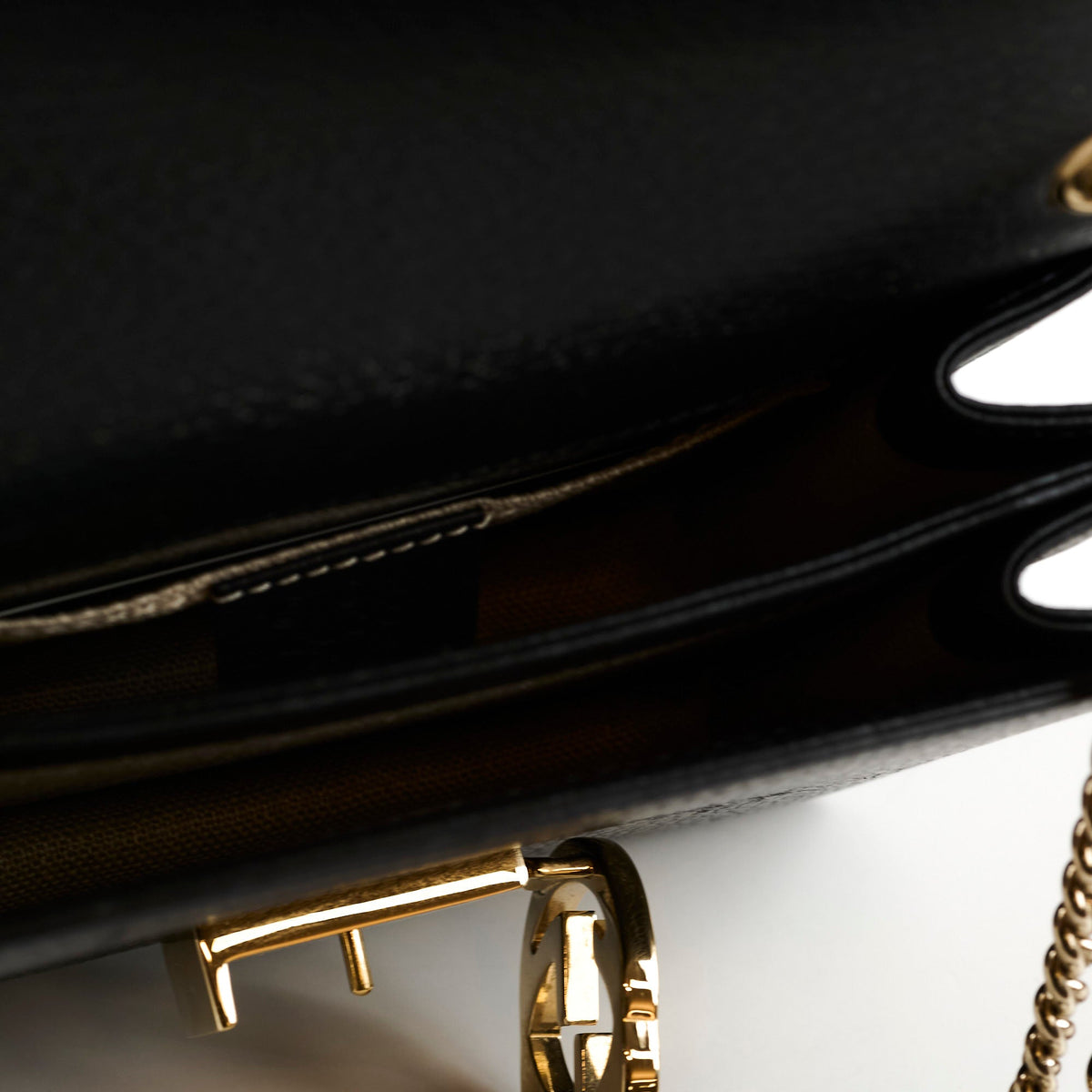Gucci Dollar Small Interlocking G Calfskin Black - photo 7