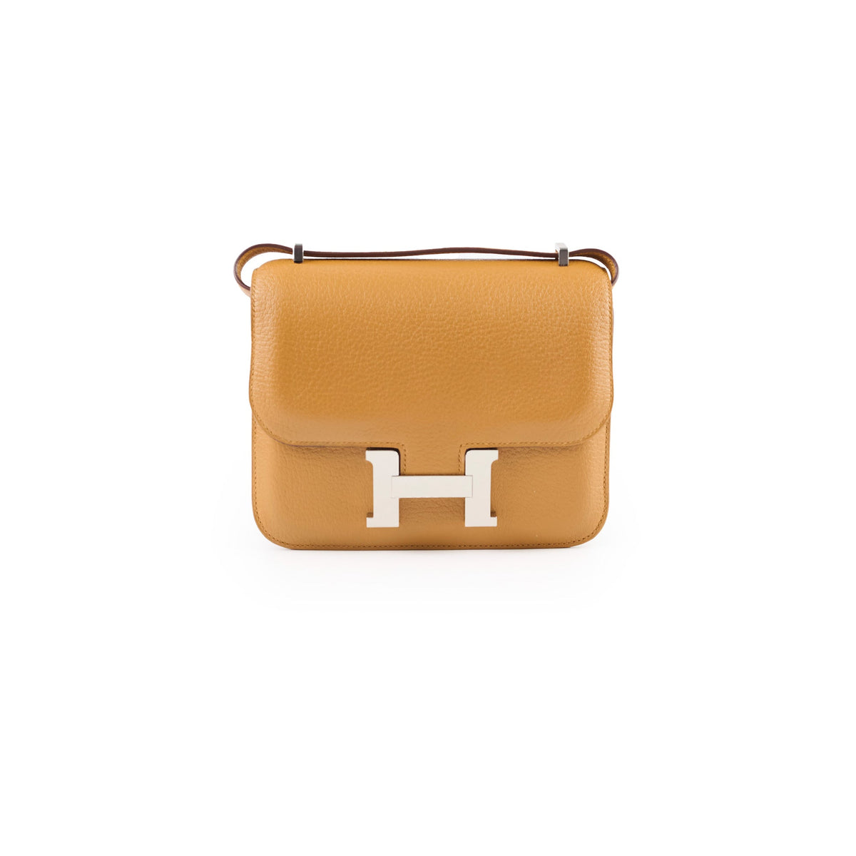 Hermes Mini Constance 18 Cherve Caramel K Stamp 2025 - photo 1