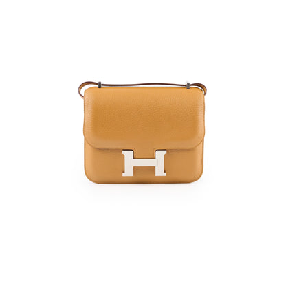 Hermes Mini Constance 18 Cherve Caramel K Stamp 2025 - photo 1