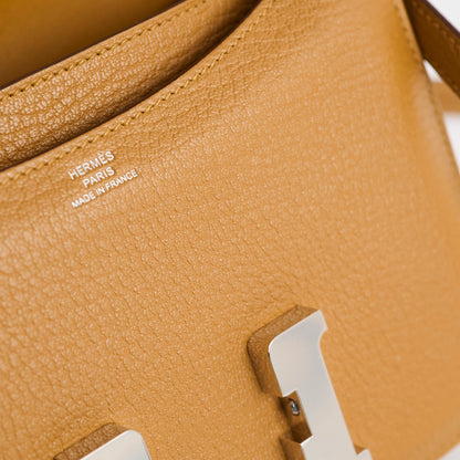 Hermes Mini Constance 18 Cherve Caramel K Stamp 2025 - photo 7